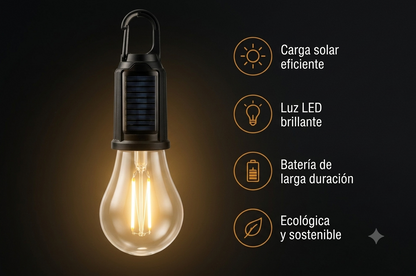 Lámpara LED solar recargable
